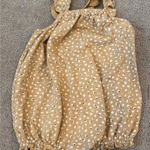 Rylee + Cru Tan Polka Dot Kids One Piece